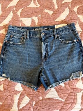 American Eagle Outfitters Dark Blue Stretch Ex Boyfriend Short 8